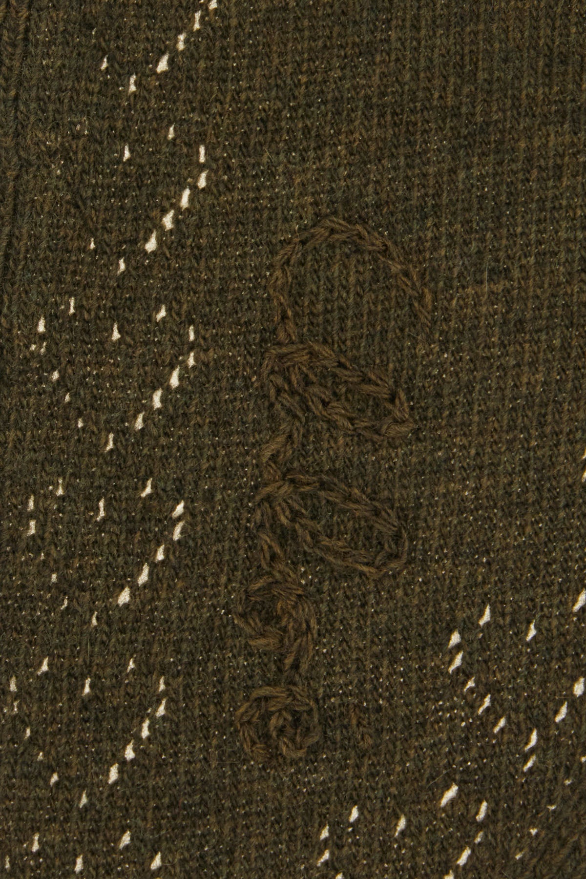 Sciarpa_in_lana_verde_scuro_CH26WKS02WOO_3J0_Image_2